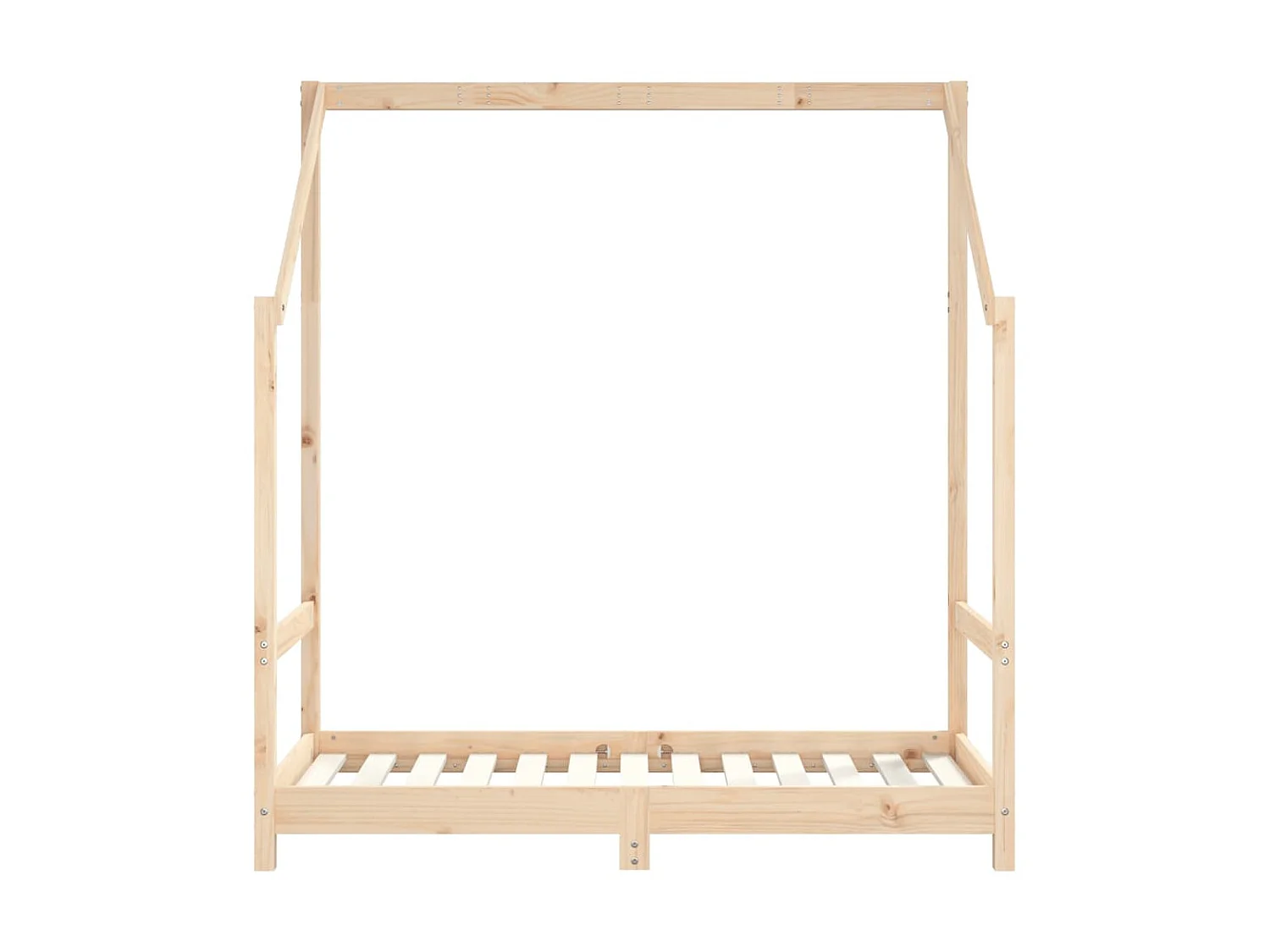 Cama 70x140 cm para niños madera maciza de pino ES86075