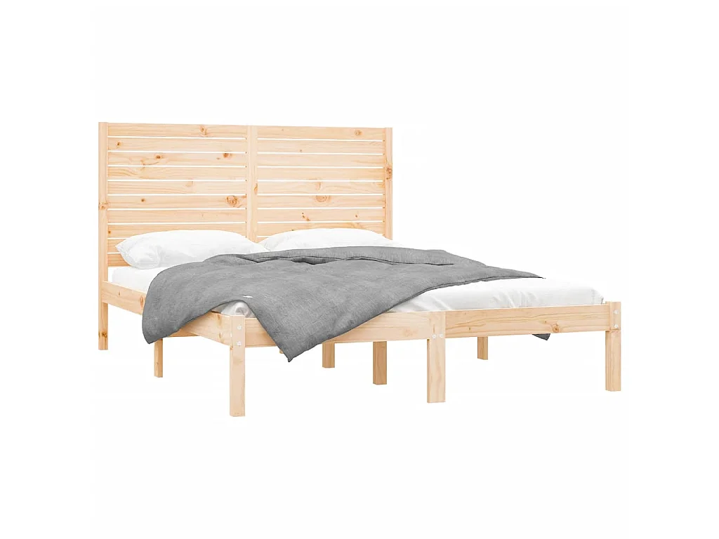 Cama 160x200 cm madeira maciça PT225417