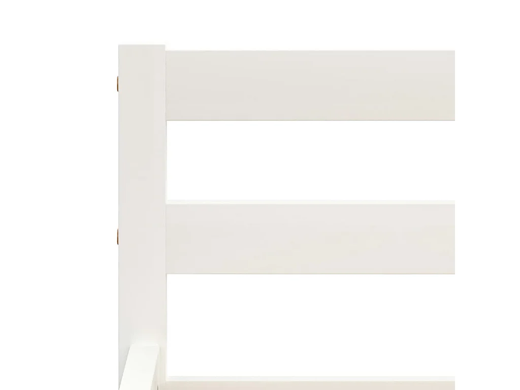 Lit-160x200 cm Blanc Bois de pin massif EGGB68622