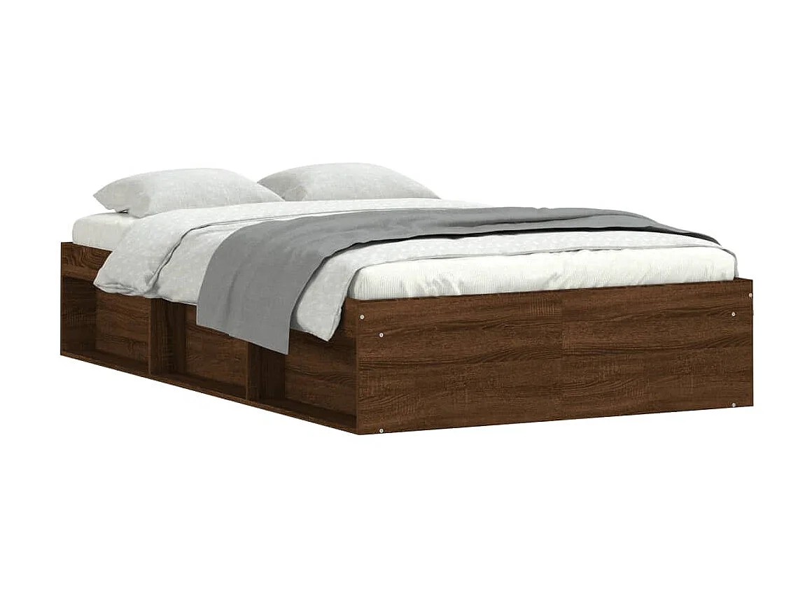 Lit-120x200 cm chêne marron EGGB43009