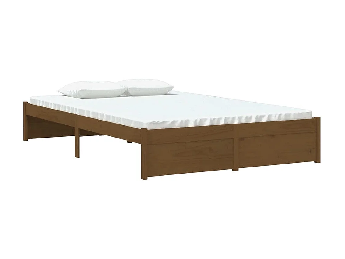 Bedframe massief hout honingbruin 120x190 cm NL23421