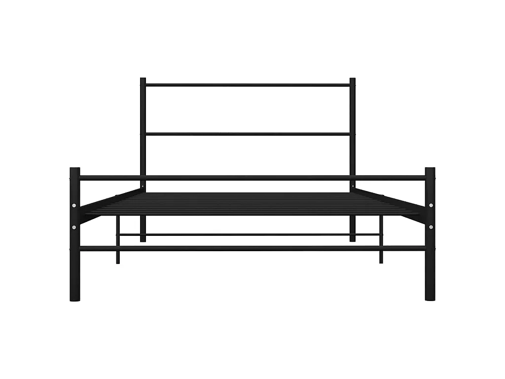 Lit-100x200 cm Noir Métal EGGB59685