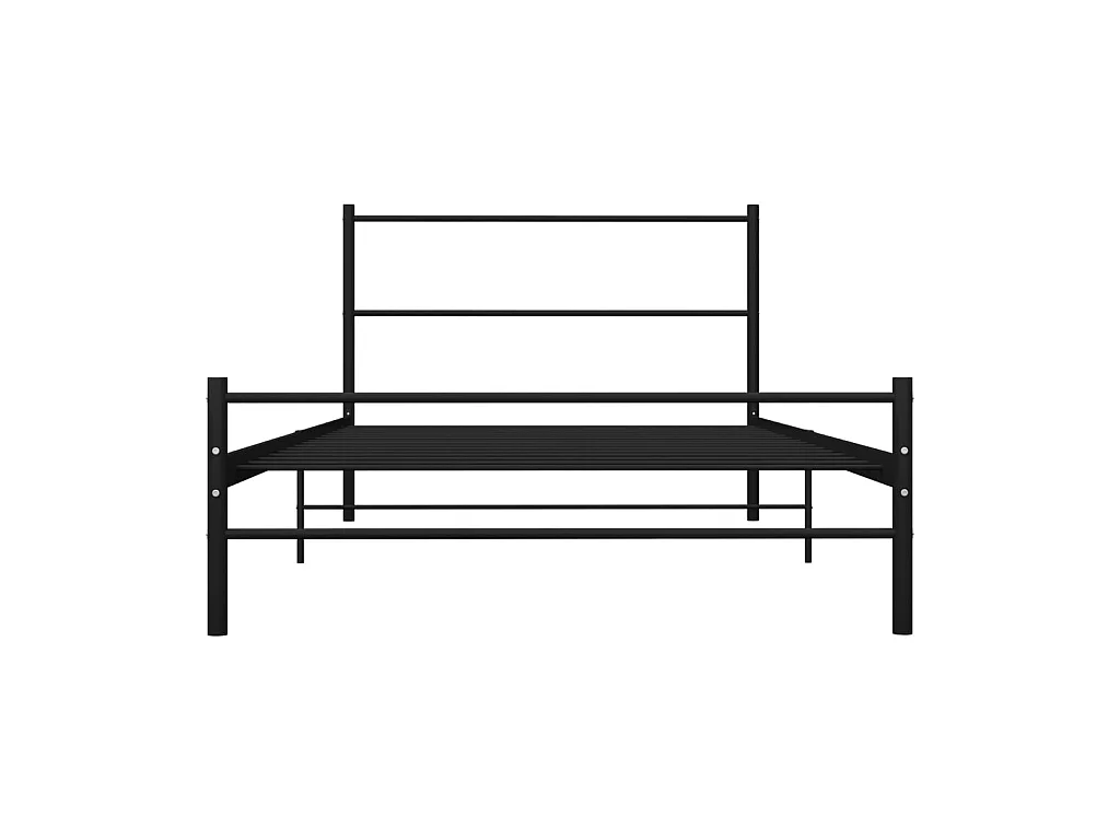 Cama 100x200 cm de metal negro ES63760
