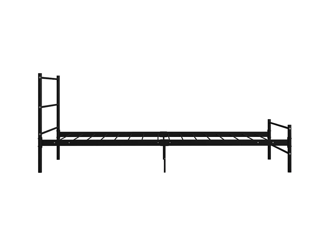 Cama 100x200 cm de metal negro ES63760