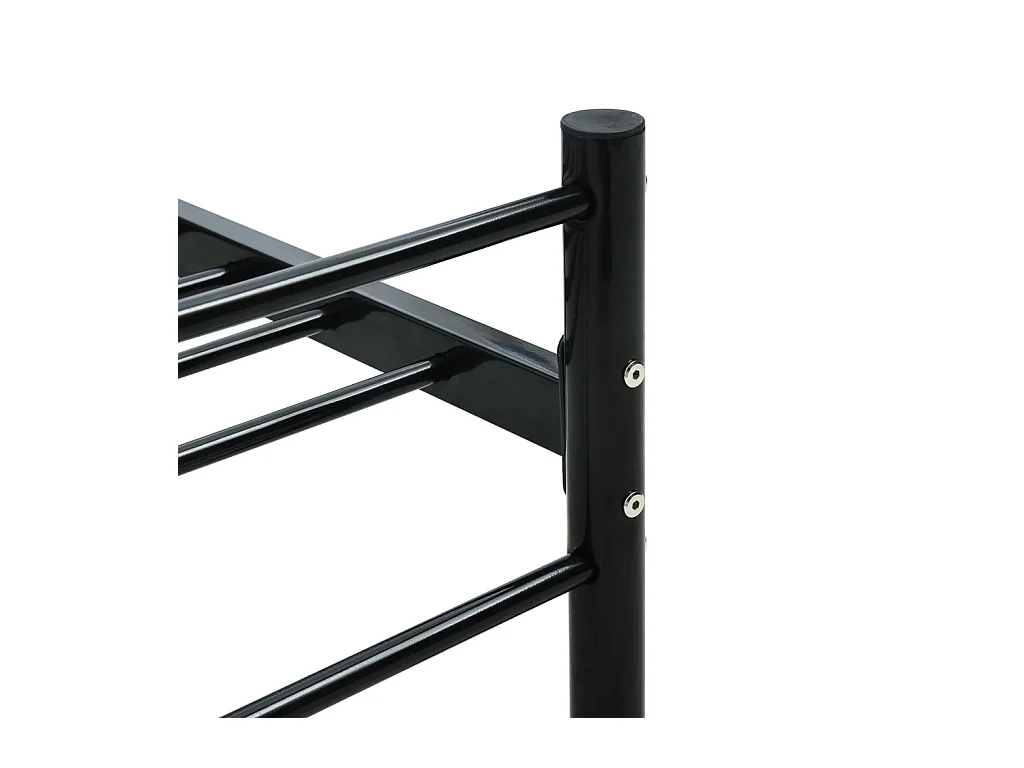 Cama 100x200 cm de metal negro ES63760