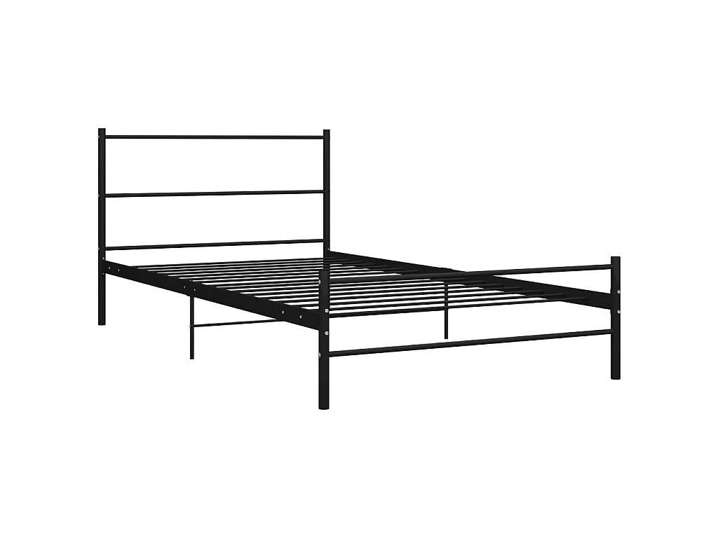 Bedframe metaal zwart 100x200 cm NL83422