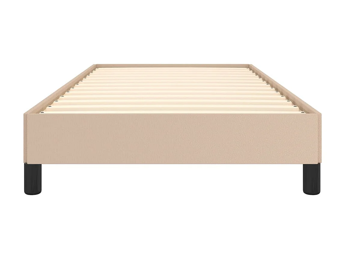 Lit-90x190 cm Cappuccino Similicuir EGGB75427