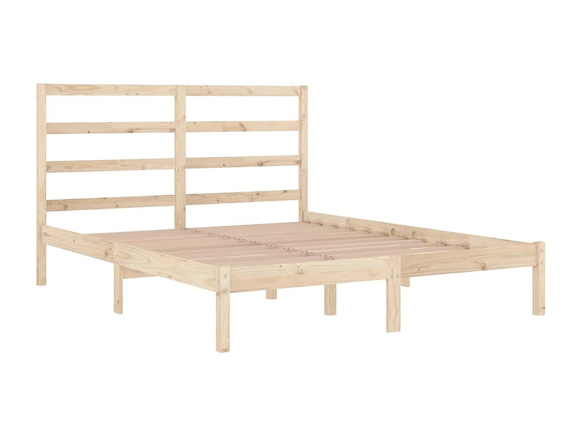 Cama 120x200 cm madera maciza de pino ES90363