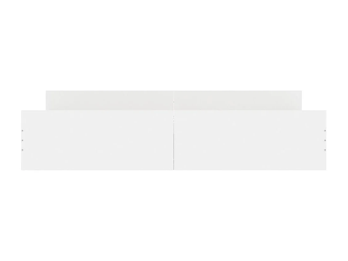 Cama 180x200 cm con cabecero y piecero blanco ES90073