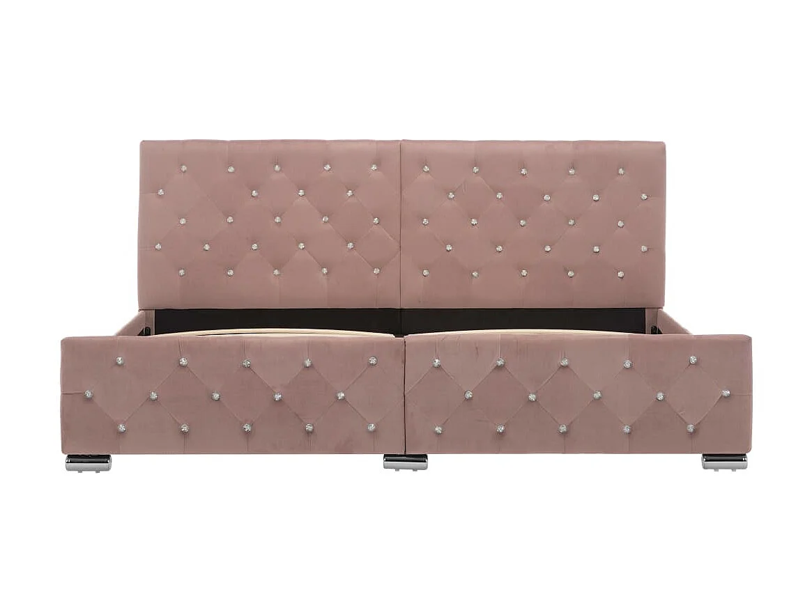 Lit-180x200 cm Rose Velours EGGB99592