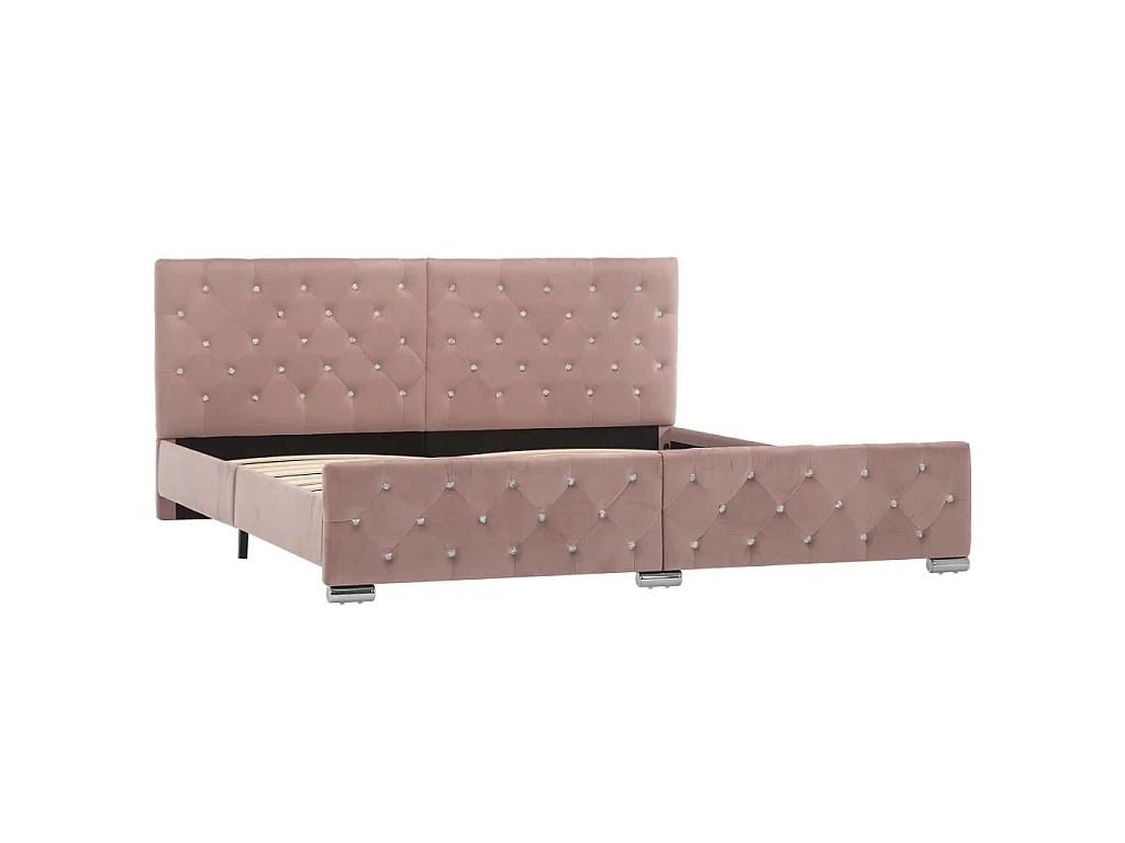 Lit-180x200 cm Rose Velours EGGB99592