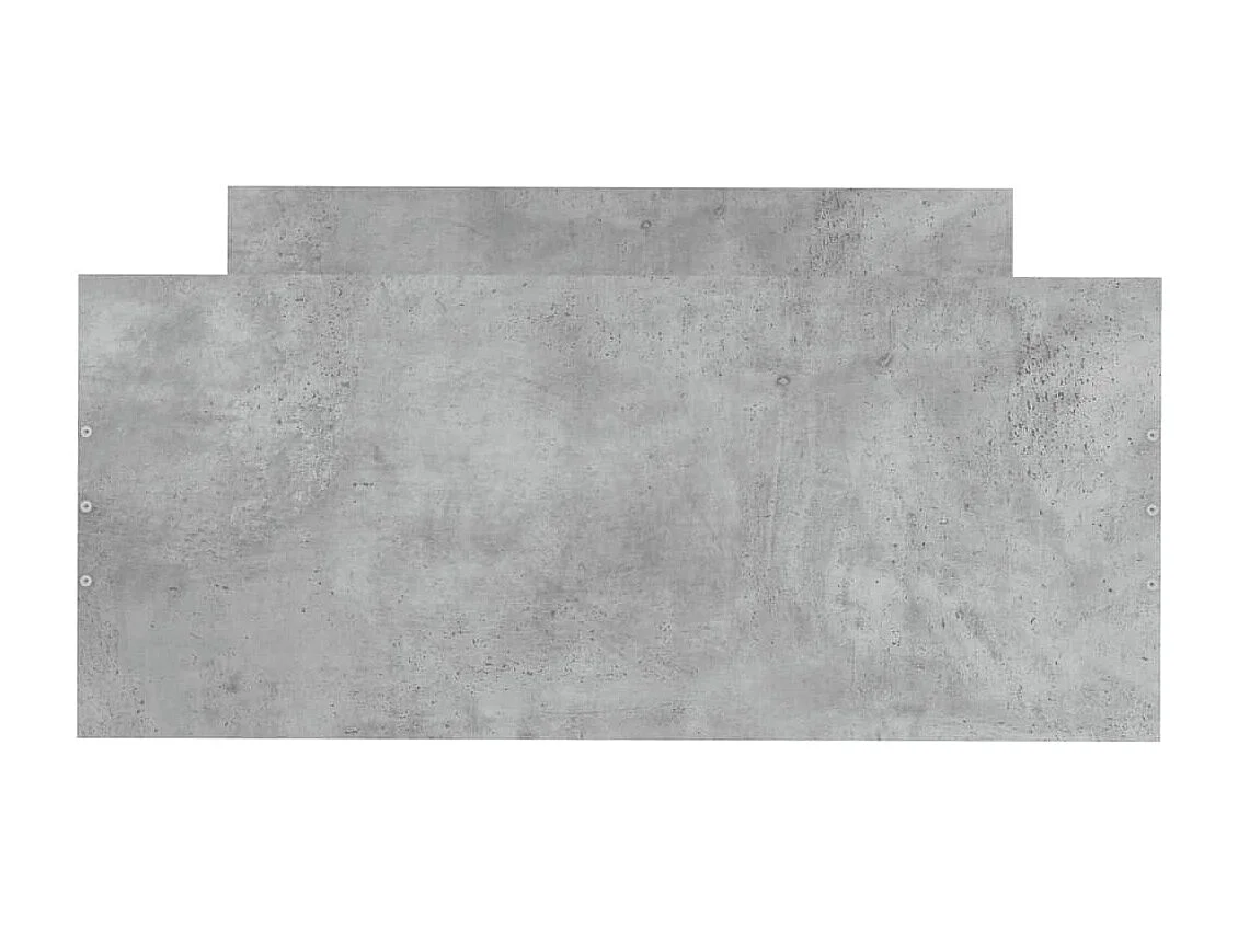 Lit-100x200 cm gris béton bois d'ingénierie EGGB19631