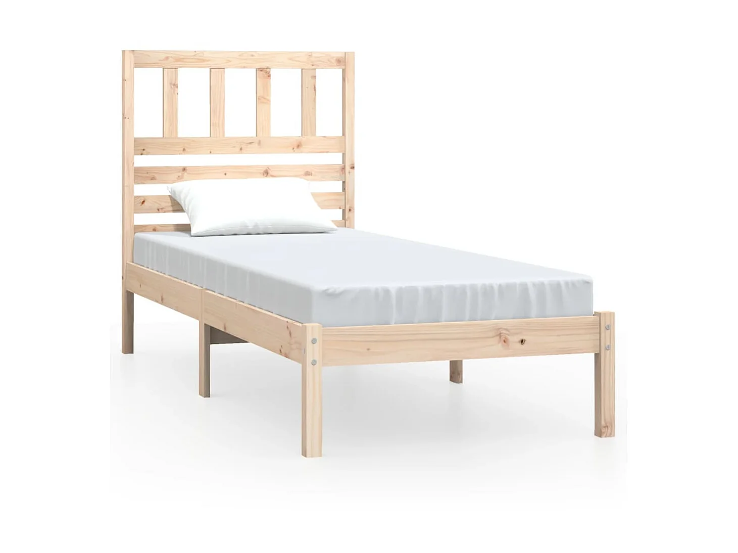 Cama 90 x 200 cm madeira de pinho maciça PT673915