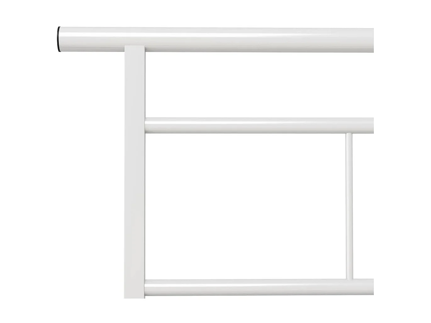 Lit-90x200 cm Blanc Métal EGGB22828