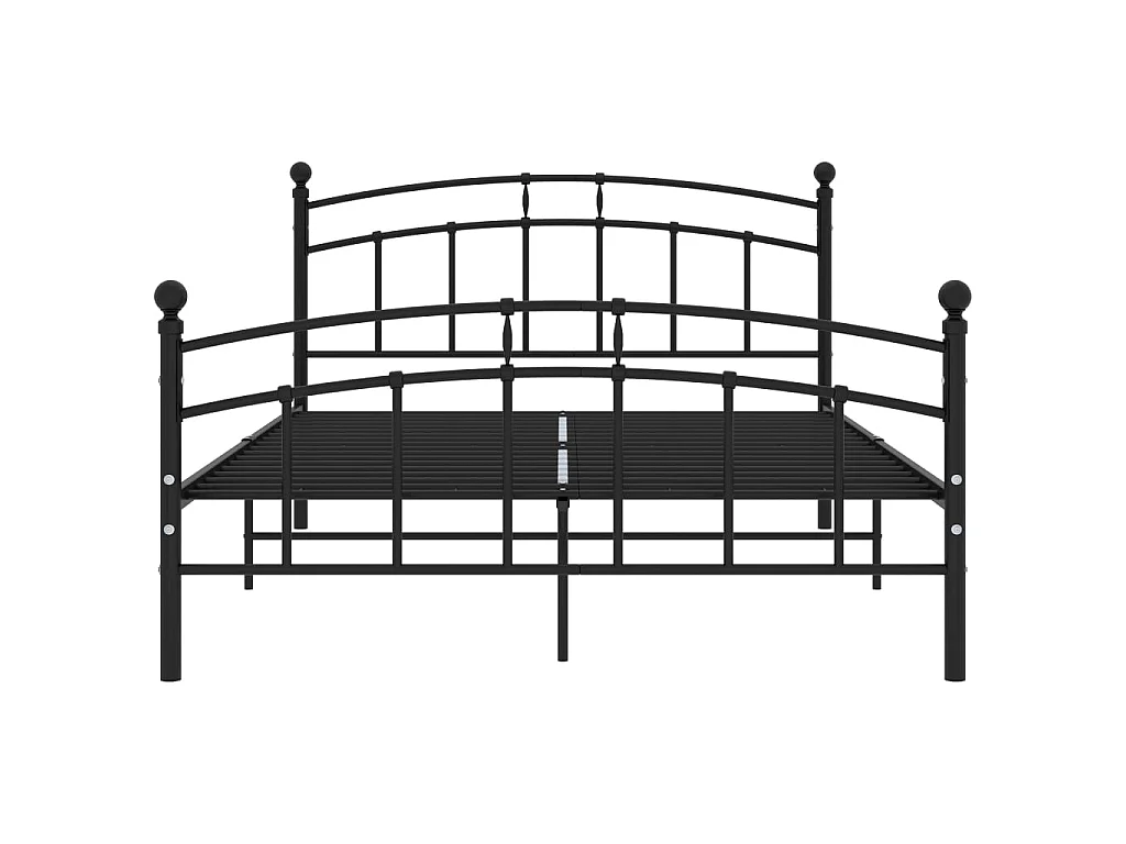Cama 200x200 cm de metal negro ES73427