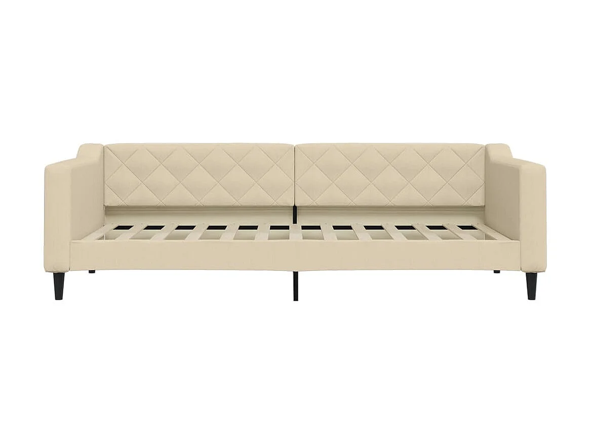 Sofá-cama 90x200 cm tecido cor creme PT588108