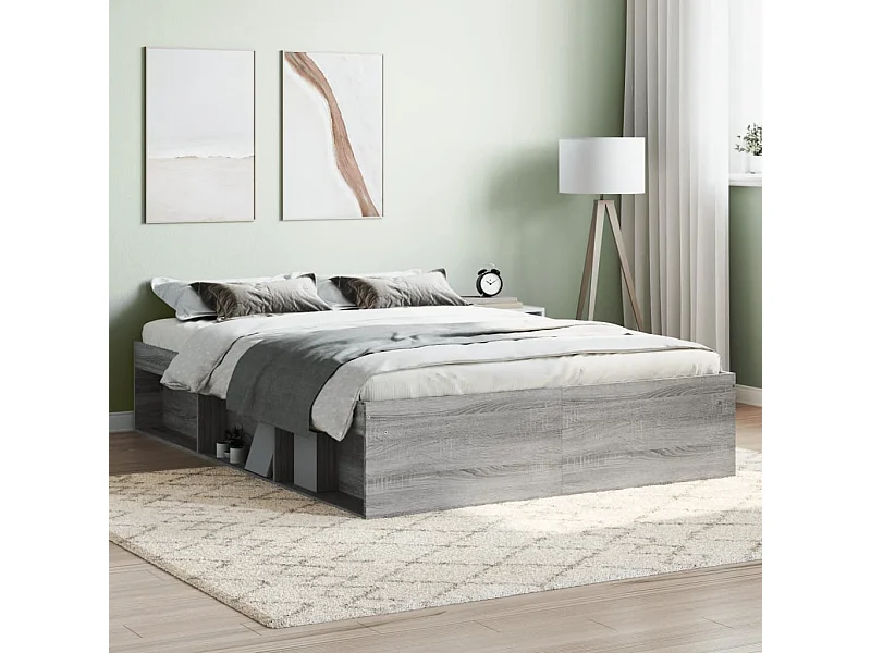 Lit-135x190 cm sonoma gris double EGGB50202