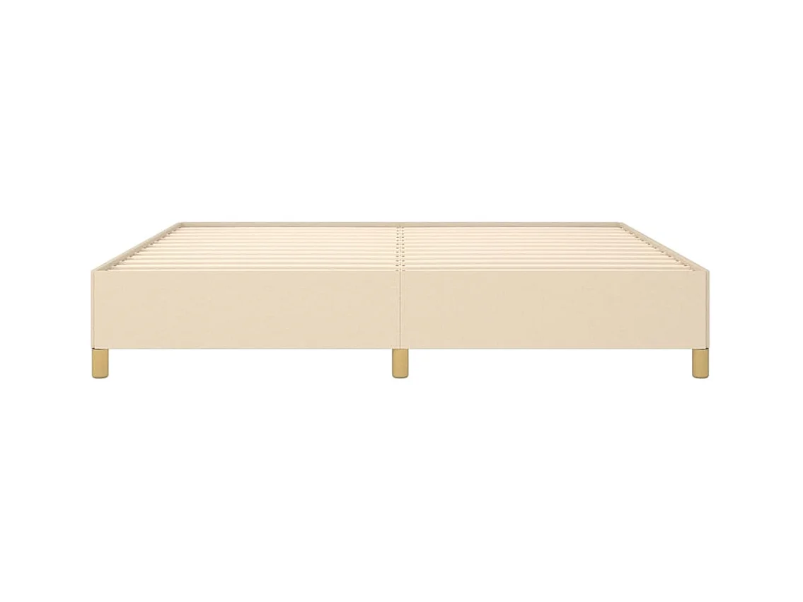 Lit-200x200 cm Crème Tissu EGGB68458