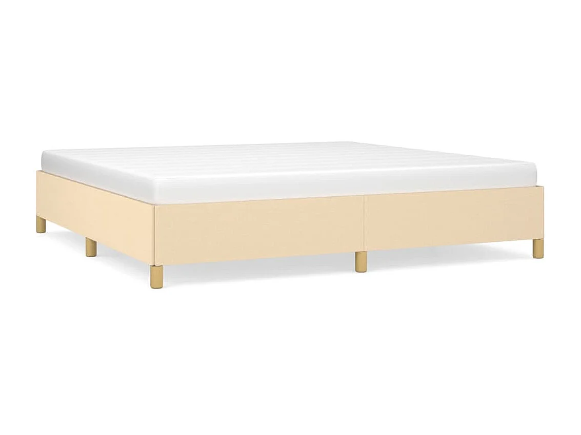 Cama tecido cor creme 200x200 cm PT375588