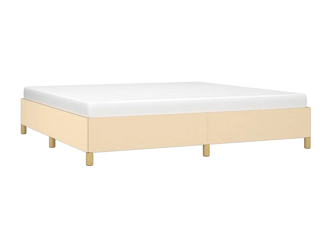 Cama tecido cor creme 200x200 cm PT375588