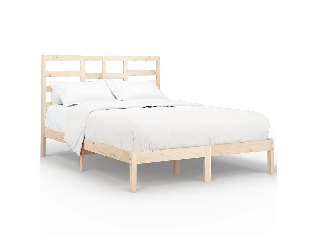 Lit-140x200 cm Bois massif EGGB68657