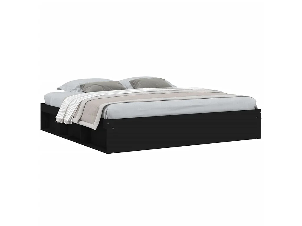 Bedframe zwart 200x200 cm NL30544