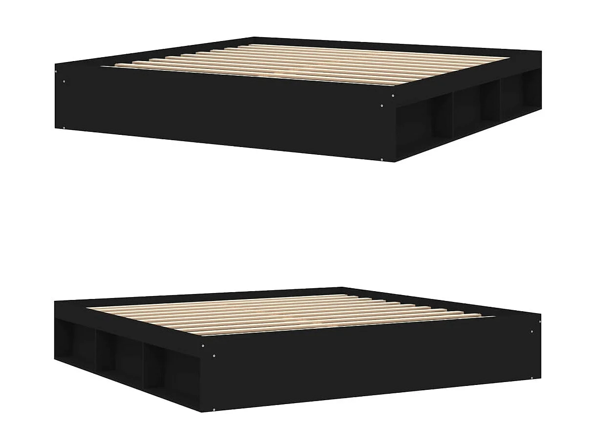 Bedframe zwart 200x200 cm NL30544