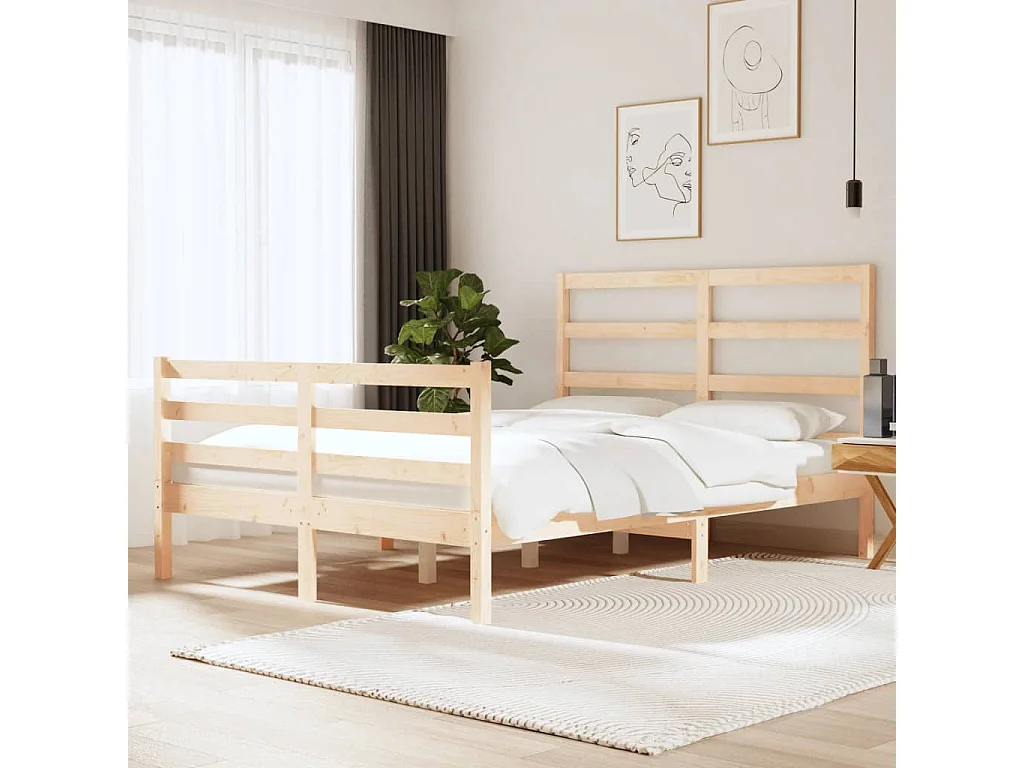 Bedframe massief grenenhout 120x190 cm NL27093
