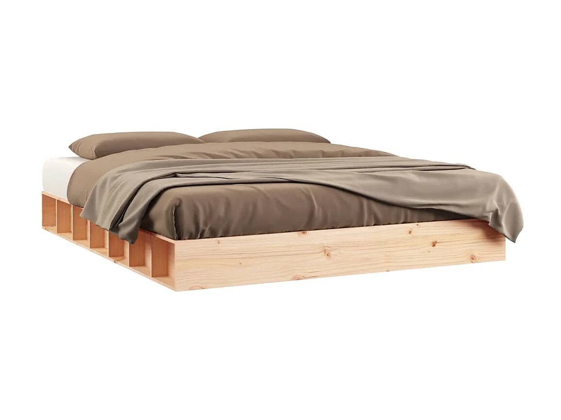 Cama king size 150x200 cm madeira maciça PT842259