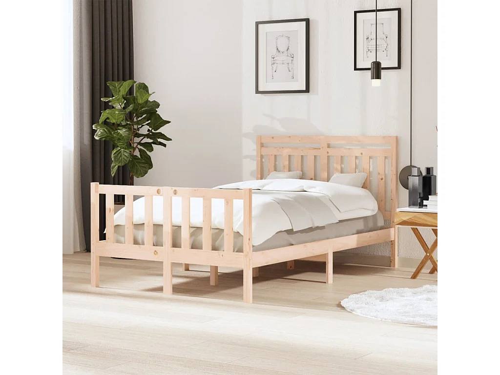 Lit-120x200 cm Bois massif EGGB69224