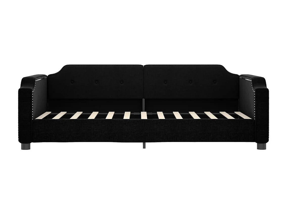 Lit-90x190 cm de repos noir tissu EGGB76723