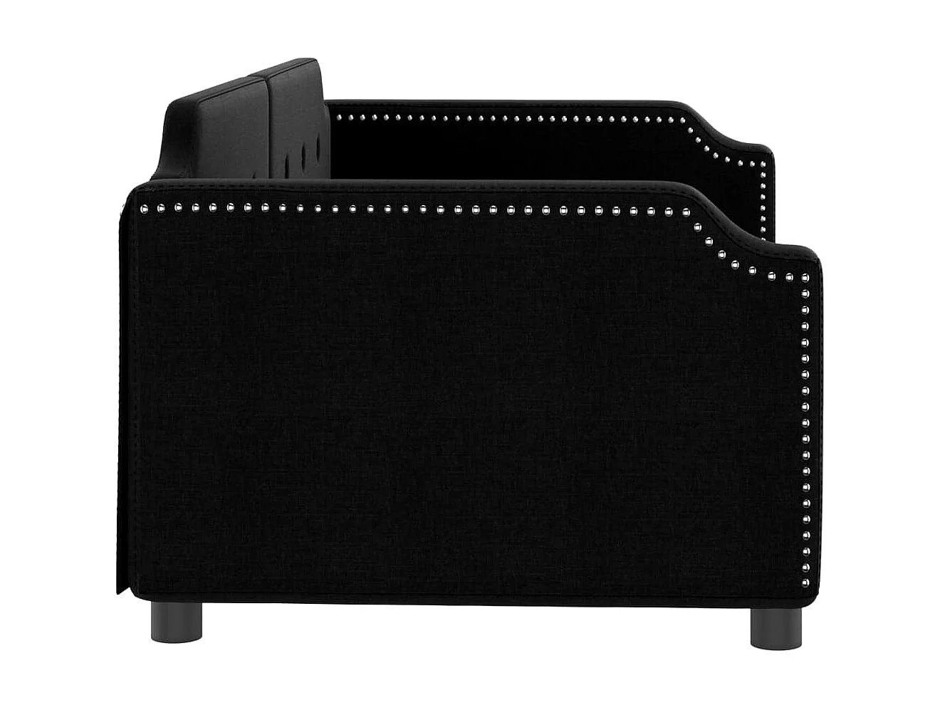 Lit-90x190 cm de repos noir tissu EGGB76723