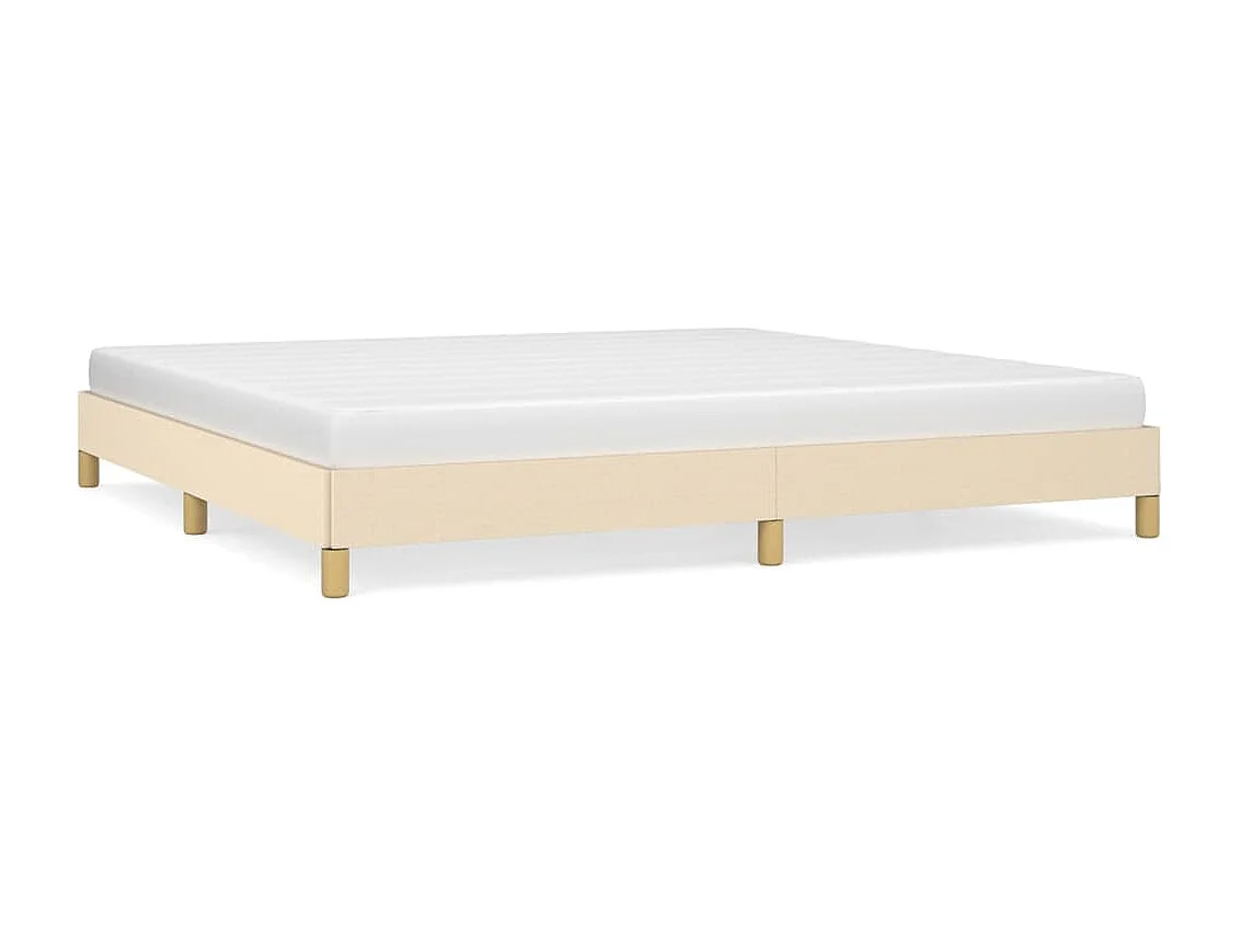 Cama - 200x200 cm sem colchão tecido cor creme PT168169