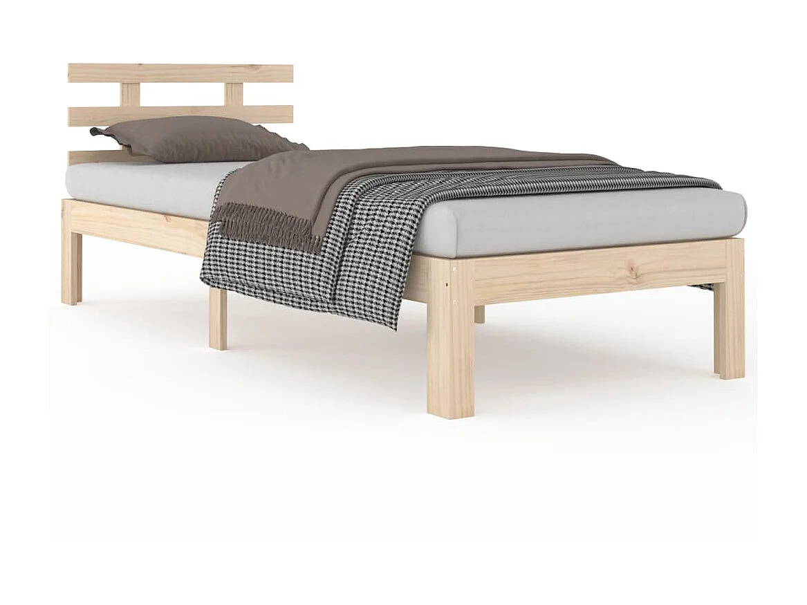 Lit-100x200 cm Bois massif EGGB70731