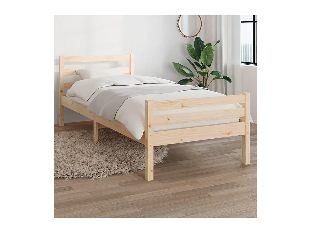 Bedframe massief hout 100x200 cm NL66370