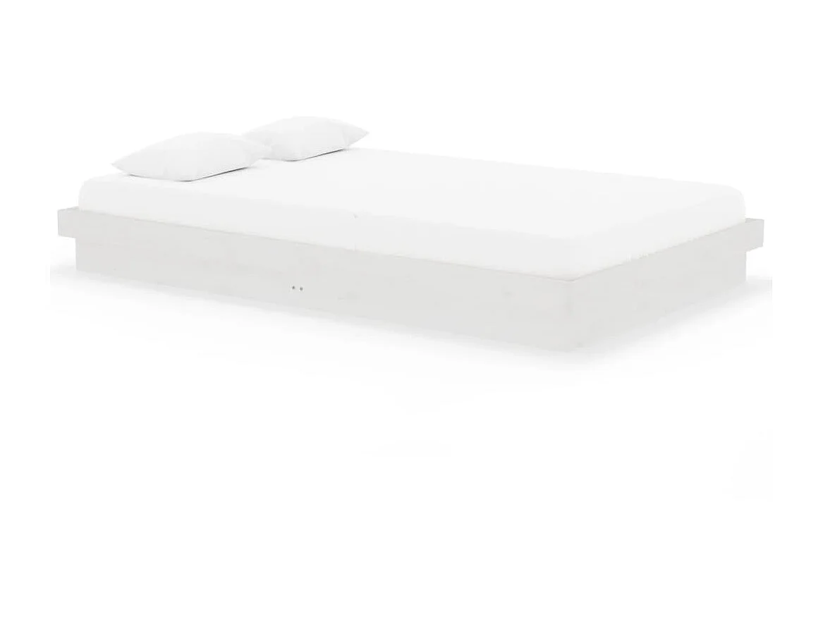 Lit-120x200 cm Blanc Bois massif EGGB97791