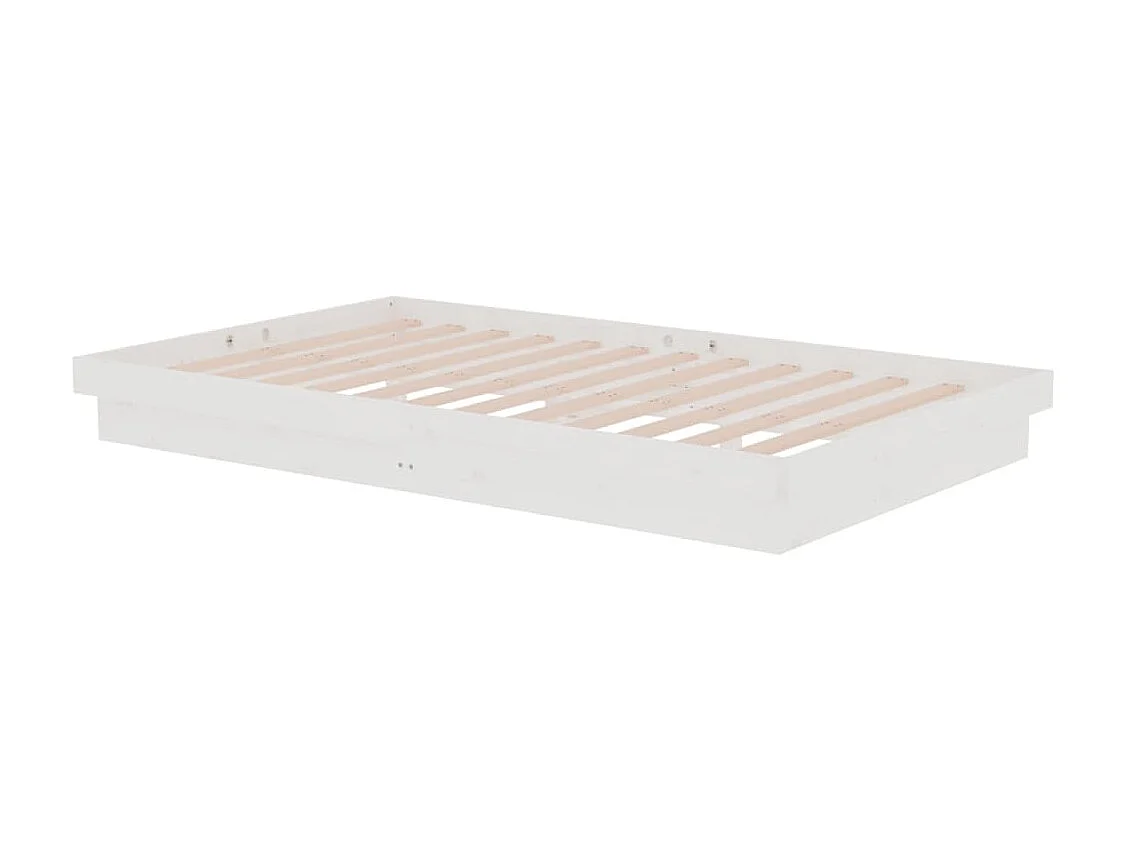 Lit-120x200 cm Blanc Bois massif EGGB97791