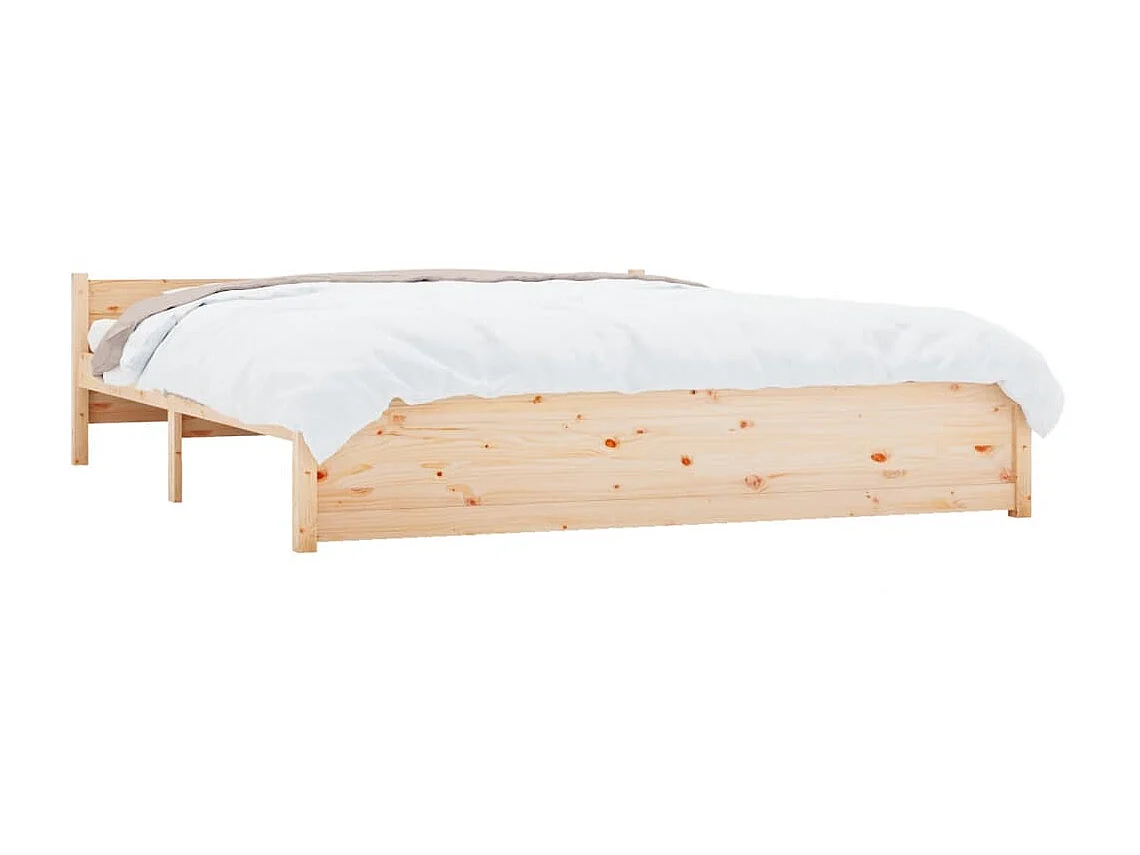 Lit-200x200 cm Bois massif EGGB50284