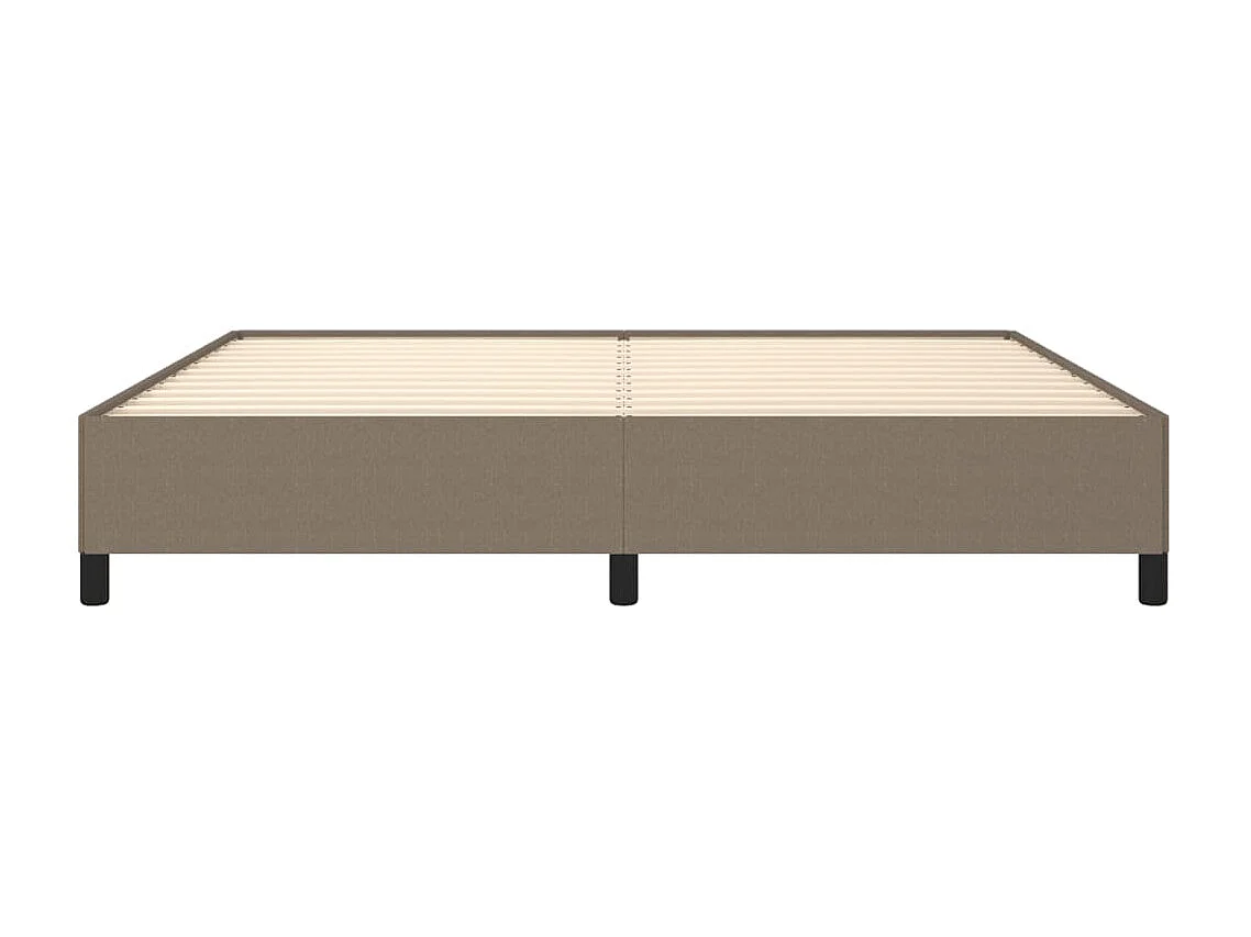 Bedframe stof taupe 200x200 cm NL91947