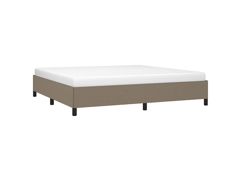 Cama tecido cinzento-acastanhado 200x200 cm PT622023
