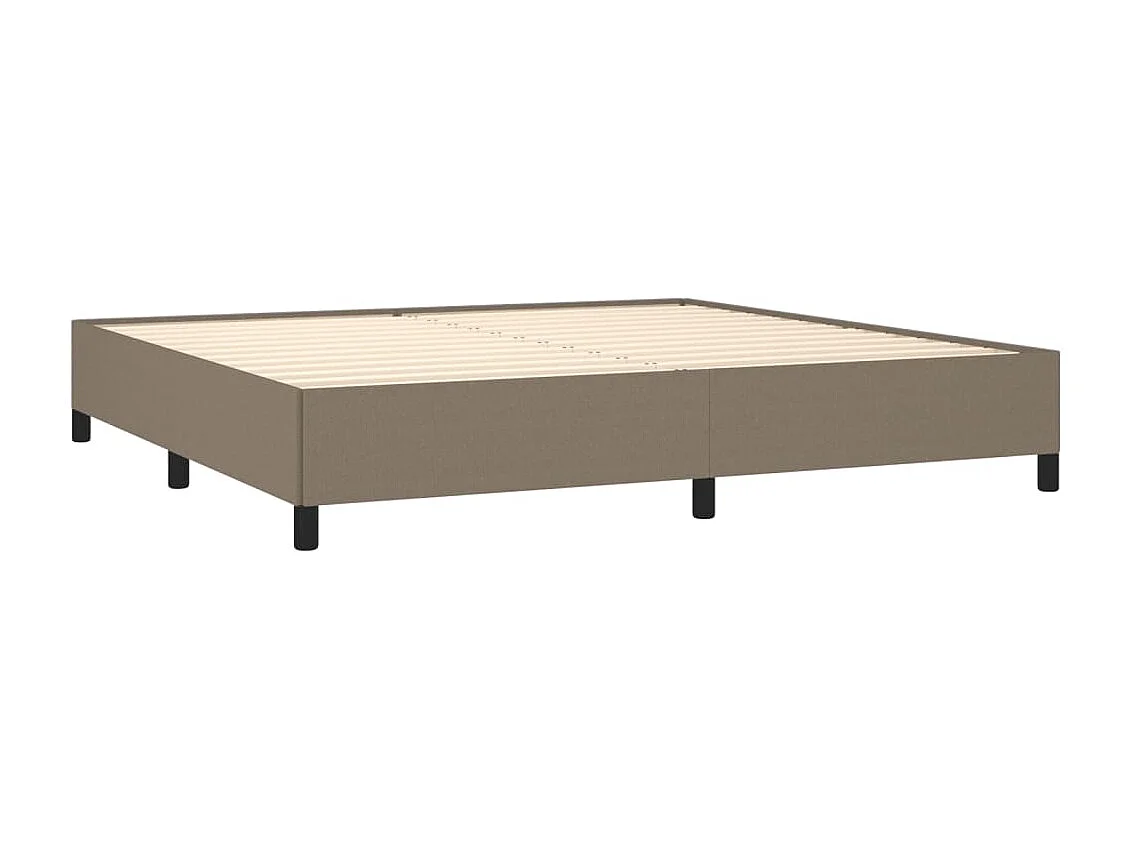 Cama tecido cinzento-acastanhado 200x200 cm PT622023