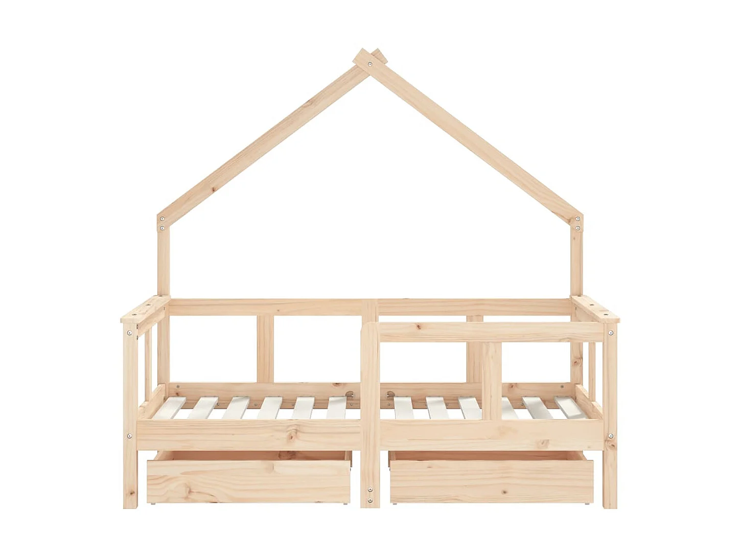 Lit-70x140 cm enfant avec tiroirs bois de pin massif EGGB64483