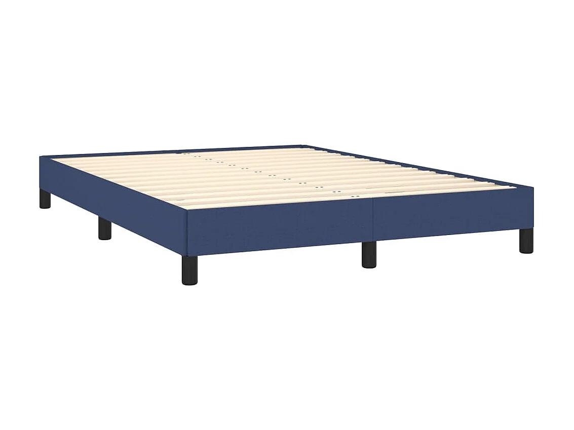 Bedframe stof blauw 140x200 cm NL85695