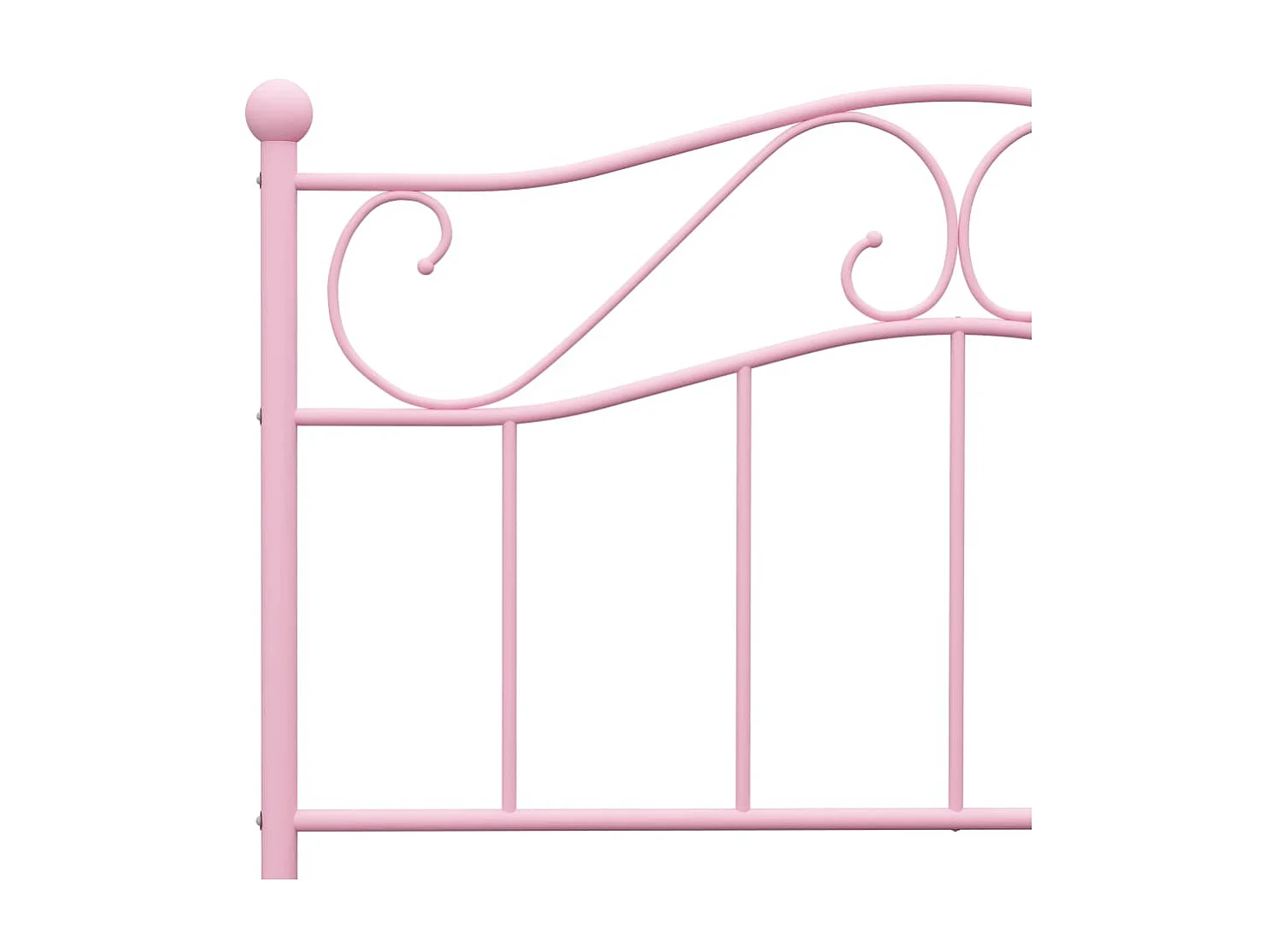 Lit-90x200 cm Rose Métal EGGB35071