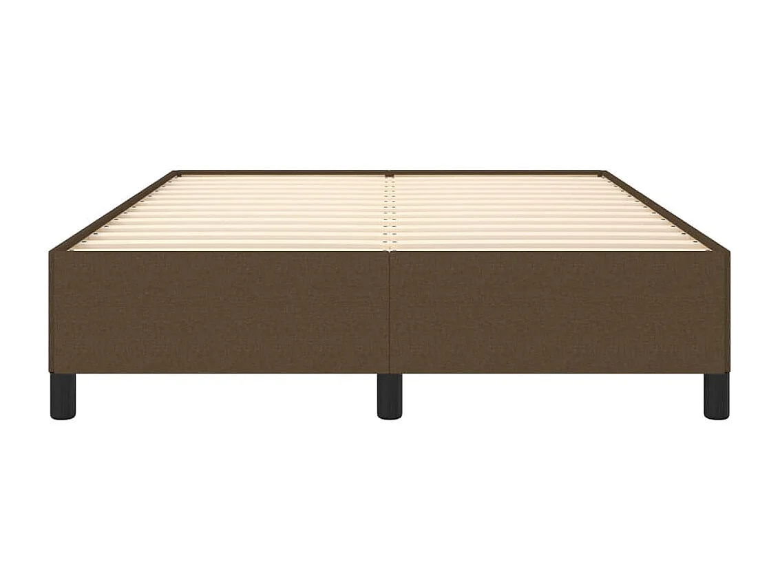 Lit-140x190 cm Marron foncé Tissu EGGB64395