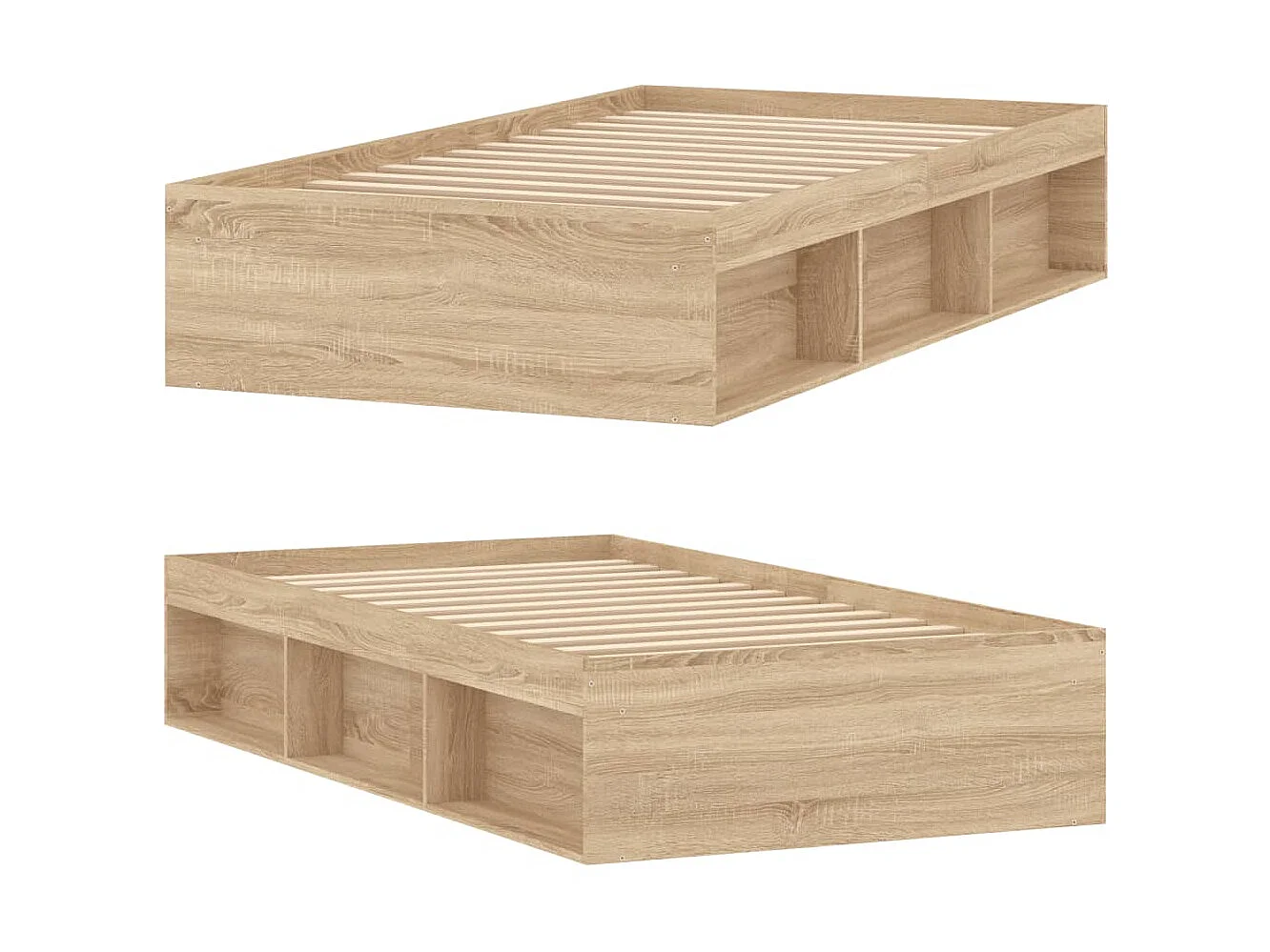 Bedframe sonoma eikenkleurig 90x190 cm NL55713