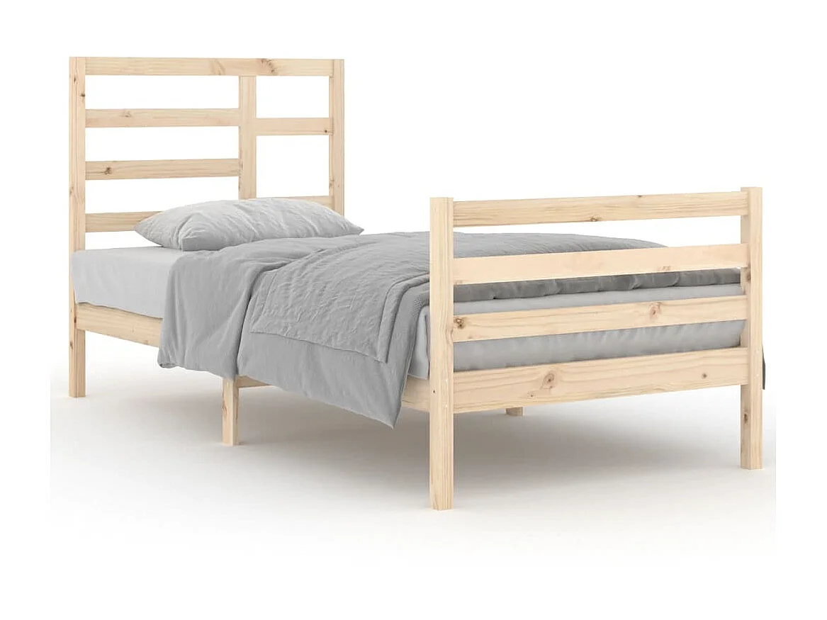 Lit-90x200 cm Bois massif EGGB38234