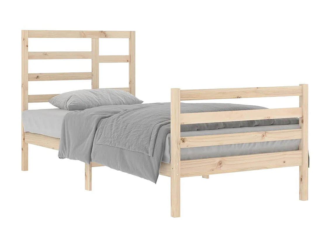 Lit-90x200 cm Bois massif EGGB38234