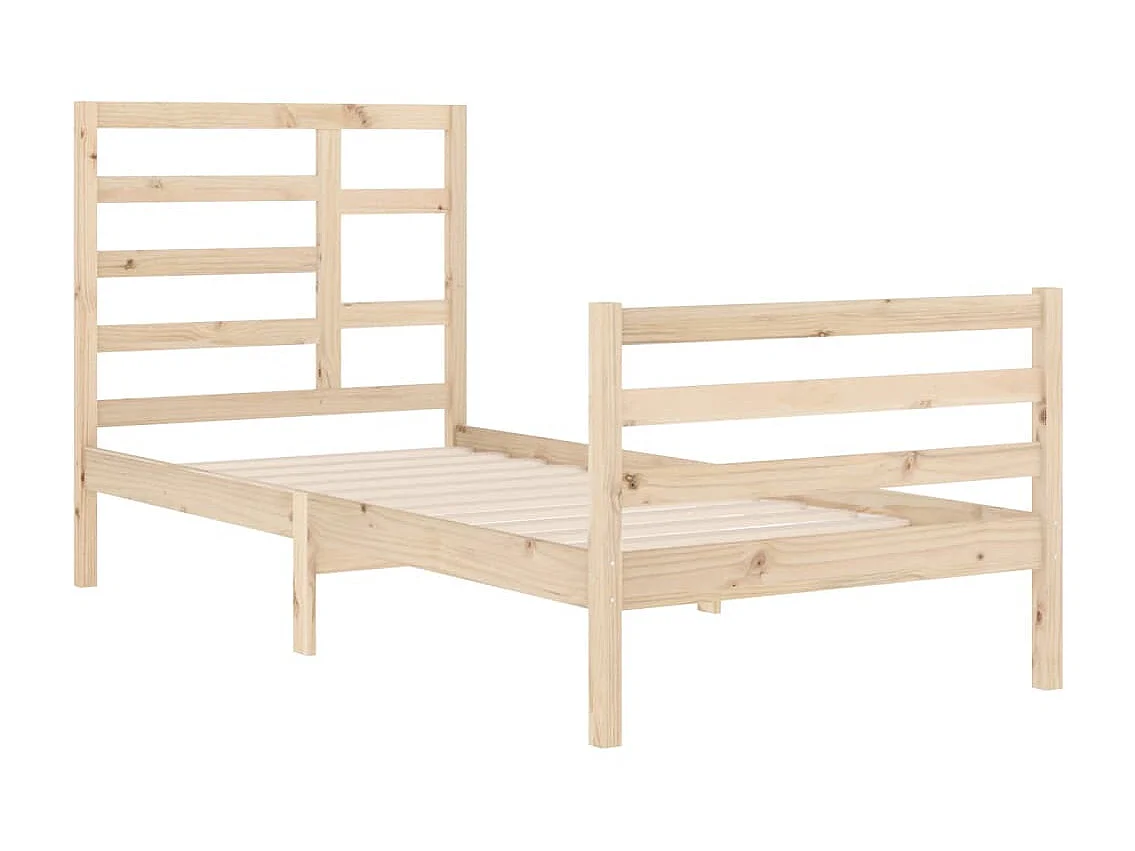 Lit-90x200 cm Bois massif EGGB38234