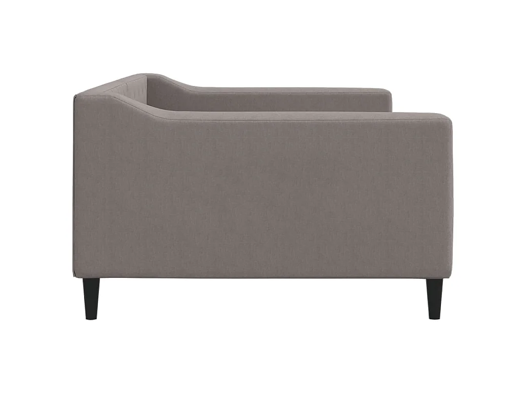 Lit-100x200 cm de repos taupe tissu EGGB11540